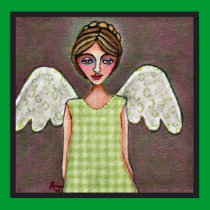 Angel of Grace-Print by folkartblonde Angel of Grace-Print