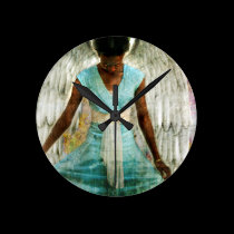 Angel of Gratitude wall clocks