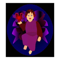 "Angel Of Hearts" Poster - Customizable posters by Yve_13 "Angel Of Hearts" Poster - Customizable posters