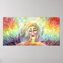"Angel Of Imperfection" Art by Victoria Lynn Hall posters