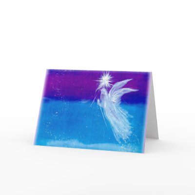 Angel of Inner Travel Greeting Cards by harmonyart
