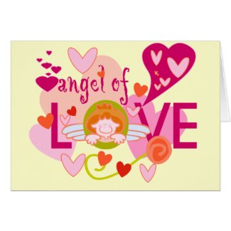 Angel of Love Valentine Greeting Card