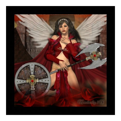Angel of Mercy Fantasy Art by Kimberly3D print