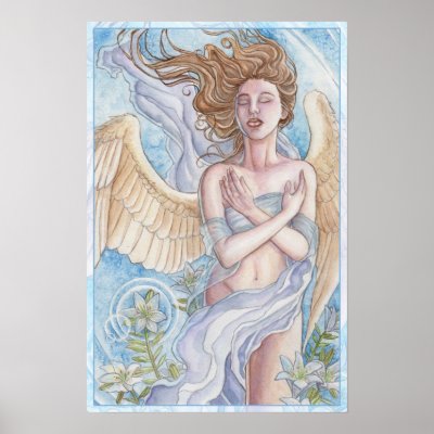 Angel of Purity Print by ladydove7