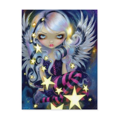 "Angel of Starlight" Postcard by strangeling
