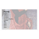 Angel Of The Annunciation By Tura Cosmè Business Card Templates