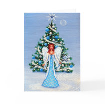 "Angel of White Christmas" cards by mareen "Angel of White Christmas" cards