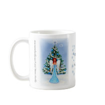 "Angel of White Christmas" mugs by mareen "Angel of White Christmas" mugs