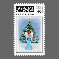 "Angel of White Christmas" postage