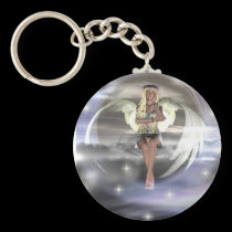Angel on a Cloud keychains