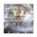Angel on a Cloud Fridge Magnets