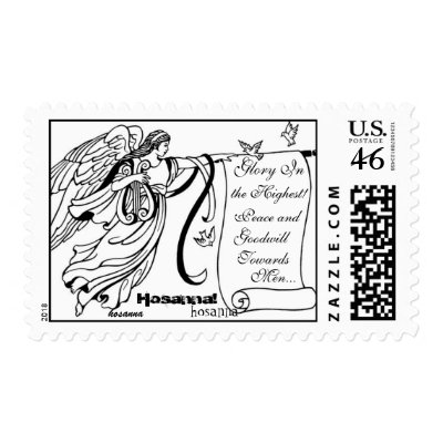 "Angel On Assignment" Stamps by inblackandwhite