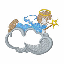Angel On Cloud embroidered shirts by ZazzleEmbroidery Angel On Cloud embroidered shirts