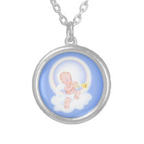 Angel on cloud pendants