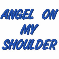 Angel on my shoulder, Devil on my back embroidered shirts by pixelholic Angel on my shoulder, Devil on my back embroidered shirts