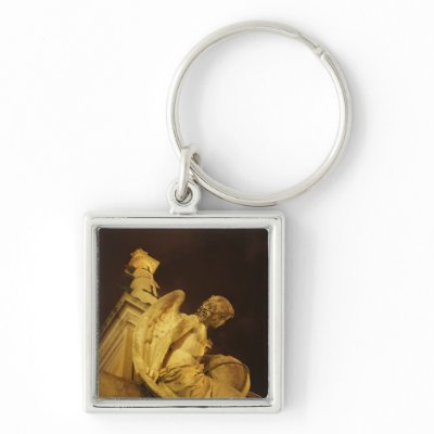 Angel on the Base of Christopher Columbus Statue Key Chain by NYThroughTheLens