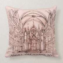 Angel Orensanz Throw Pillows