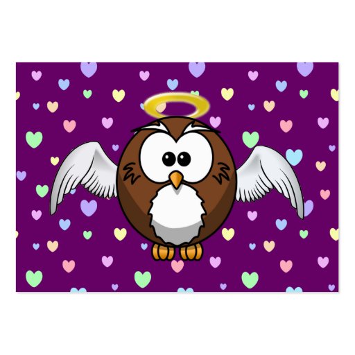 angel owl business card templates
