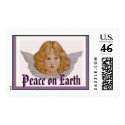 Angel Peace on Earth Stamp