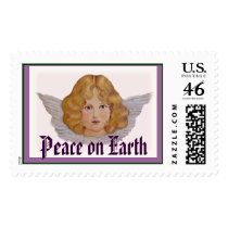 Angel Peace on Earth Stamp