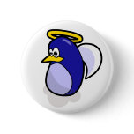 Angel penguin button