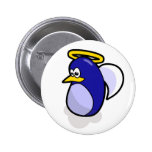 Angel penguin button