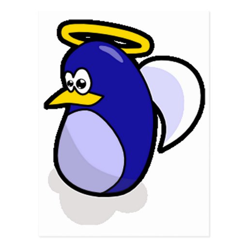 Angel Penguin Postcard | Zazzle