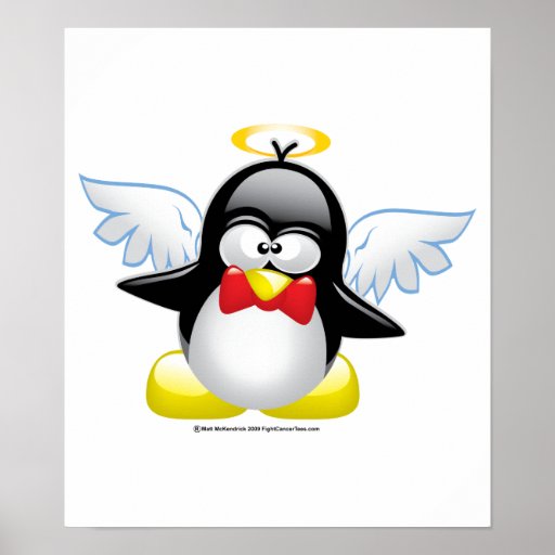 Angel Penguin Poster | Zazzle