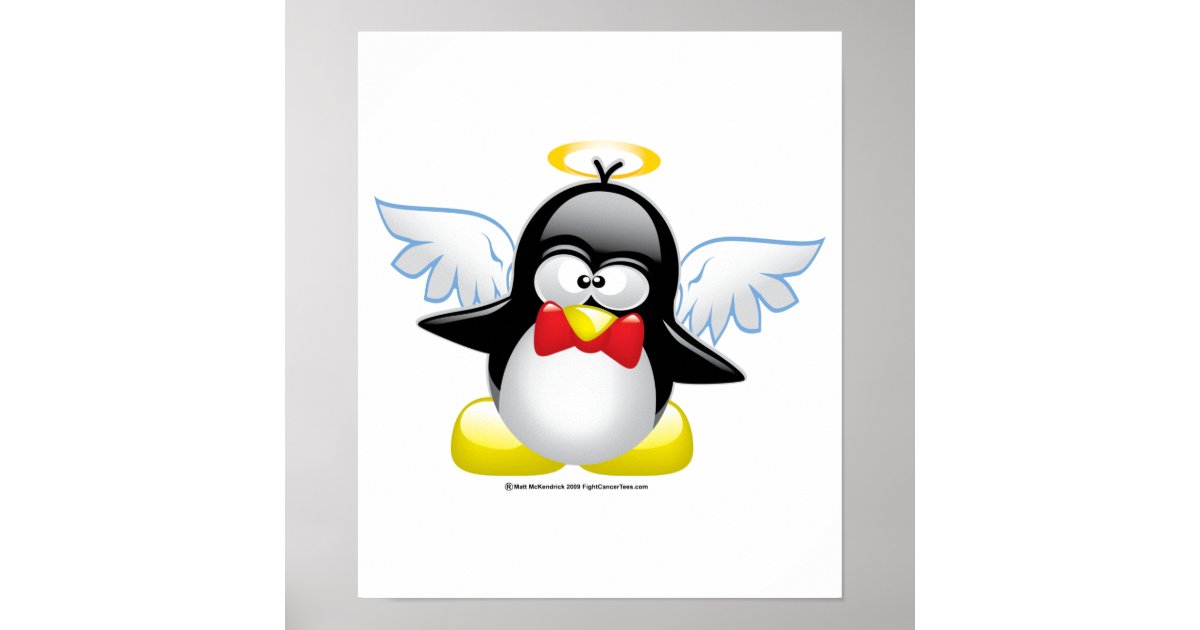 Angel Penguin Poster | Zazzle
