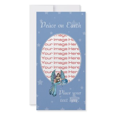 Angel Photo Card Template Holiday Photo Card by robmolily