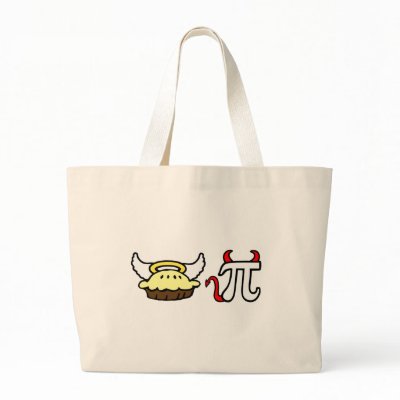 Angel Pie and Devil Pi Tote Bag by jezkemp