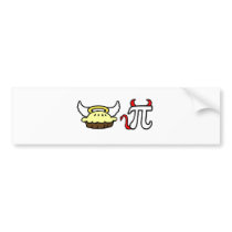 Angel Pie and Devil Pi Bumper Stickers