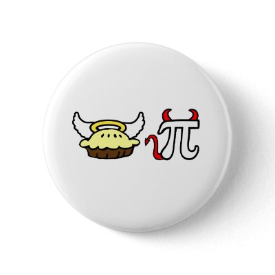 Angel Pie and Devil Pi Pin by jezkemp