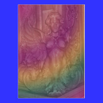 angel pink abstract profile cards