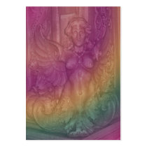 angel pink abstract business cards