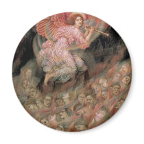 Angel Piping to Souls in Hell by Evelyn De Morgan Magnets