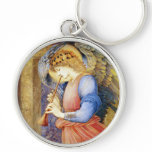 Angel Playing a Flageolet Burne-Jones Keychain