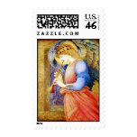 Angel Playing a Flageolet ~ Vintage Christmas Stamps