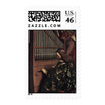 Angel Playing By Hubert Van Eyck (Best Quality) Postage