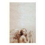 ANGEL PLAYING LYRA OVER THE CLOUDS CUSTOM STATIONERY