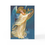 Angel Playing Music On A Harp Greeting Cards