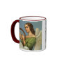 Angel Playing Music on a Harp; Vintage Victorian Coffee Mug