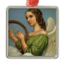 Angel Playing Music on a Harp; Vintage Victorian Christmas Ornaments