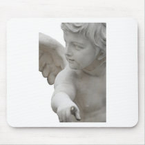 angel pointing at you mousepads