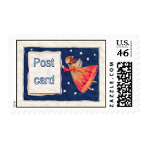 angel Postcard Postage Stamp