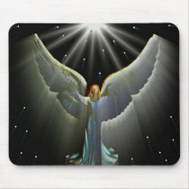 Angel Power Mousepad by Angels_Love_Gifts Angel Power Mousepad