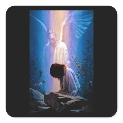 Angel Prayer Sticker by InspirationalArt