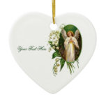 Angel Praying In A Garden Christmas Tree Ornaments