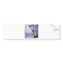 Angel print artwork bumper stickers