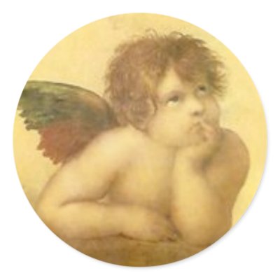 Angel Raphael Vintage Sticker by darshe40